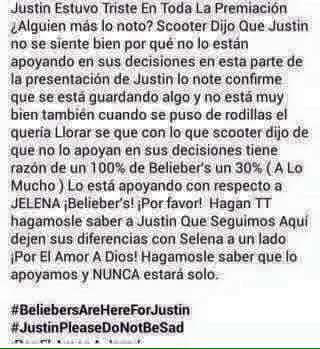 Dani03932482's tweet photo. No importa con quien decidas estar, yo siempre te voy a apoyar ✋💘#BeliebersAreHereForJustin #JustinPleaseDoNotBeSad https://t.co/DUS3BhBXAF