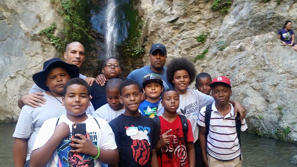 Great photo of the boys from Resolute Academy in Watts that hiked to Eaton Canyon waterfall with us and <a href="/LAPDHQ/">LAPD HQ</a>!