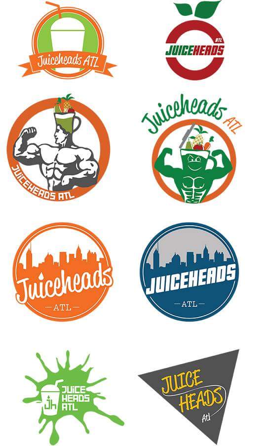ChozyDesigns's tweet photo. Stage II of creating #JuiceHeadsATL #logo. Can you guess which direction they wanted? https://t.co/VvJUxNGAuL https://t.co/qHaJQjoGck