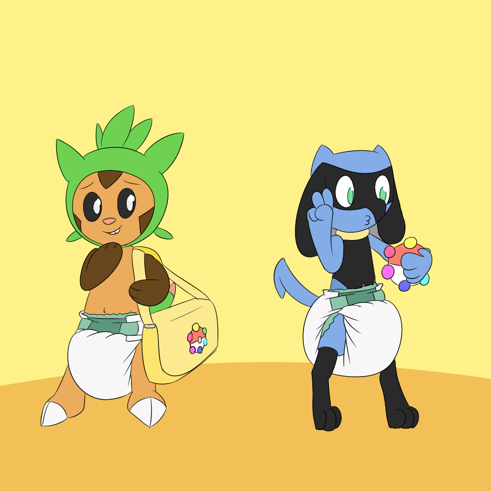Sneaspeon's tweet photo. Colored JimJam!
"Out with Chessy on another expedition and padded UP #thickpadding #totsgonnasoakthislater" https://t.co/4xQphDnHXO