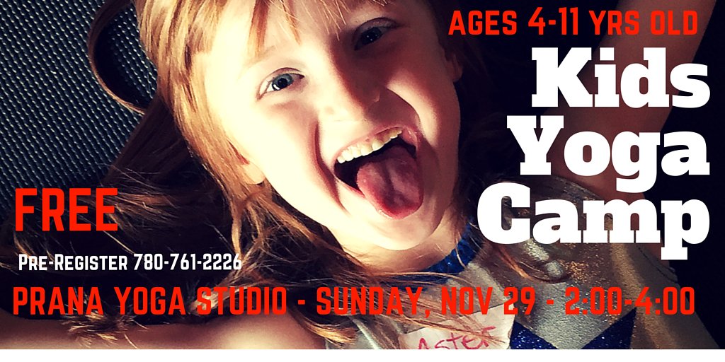Free Kids Yoga Camp - Sunday Nov 29 <a href="/PranaYogaStudio/">Prana Yoga Studio</a> 2-4:00