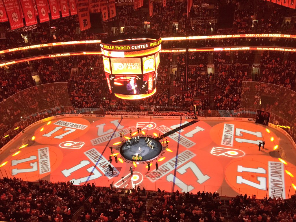 NHLFlyers's tweet image. "I wasn't sure you guys were going to remember me. This is Philadelphia and #Flyers fans never forget."