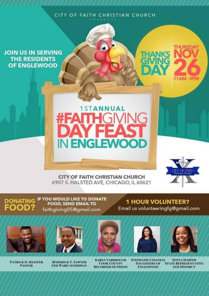 SonyaMHarper's tweet photo. Join me on Thanksgiving for a day of #FaithGiving - See the flier for more details. https://t.co/FRaivOzwYn