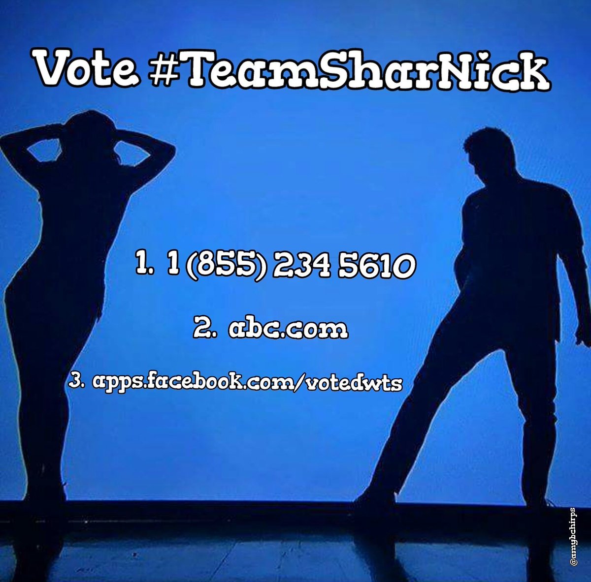 AmyBChirps's tweet photo. Thank you to #TeamValenTay #TeamAndison &amp; #TeamQuackAttack for supporting #TeamSharNick tonight 😊 https://t.co/6362D5THC1