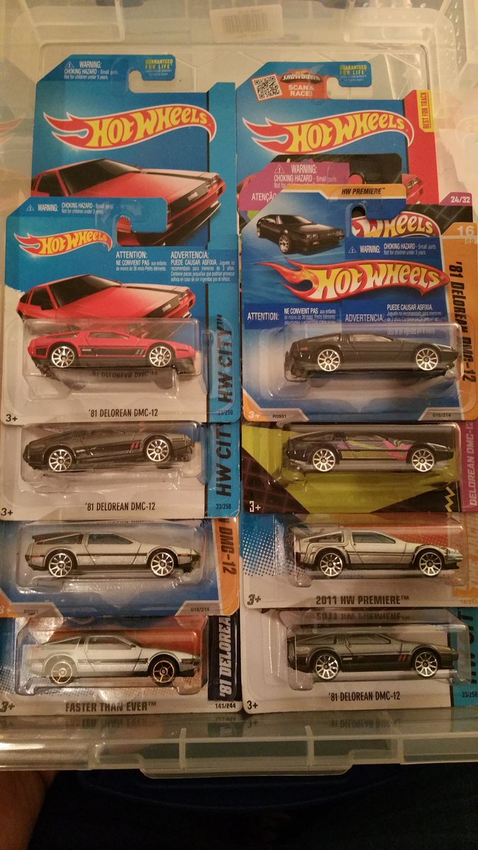 HotWheelsNI's tweet photo. My Delorean collection #hotwheels https://t.co/zAK9jakPFp