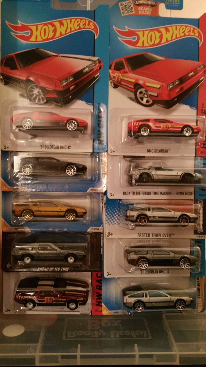 HotWheelsNI's tweet photo. My Delorean collection #hotwheels https://t.co/zAK9jakPFp