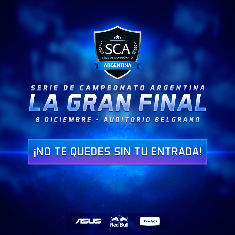 lolsca's tweet photo. ¡No se olviden reservar su entrada para la final de la competencia más importante de League of Legends en Argentina! https://t.co/f2TJrT6Aqe