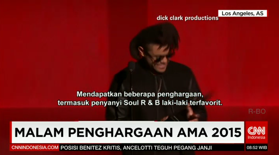 CNNIDWorldNow's tweet photo. American Music Awards 2015 kembali digelar tahun ini, di Los Angeles, Amerika Serikat, https://t.co/TCroWPUdbb