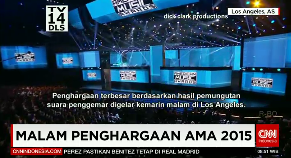 CNNIDWorldNow's tweet photo. American Music Awards 2015 kembali digelar tahun ini, di Los Angeles, Amerika Serikat, https://t.co/TCroWPUdbb