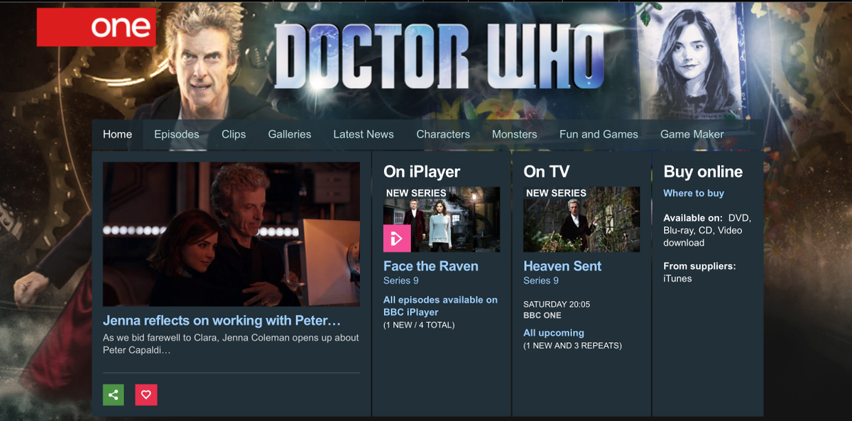 DWFilming's tweet image. The official Doctor Who website before and after Saturday. @bbcdoctorwho #DoctorWho