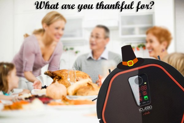 YujinRobotInc's tweet image. Who will you #givethanks to this #Thanksgiving? #yujin #iclebo #arte #robot #vacuum #cleaner #robotics #clean #tech