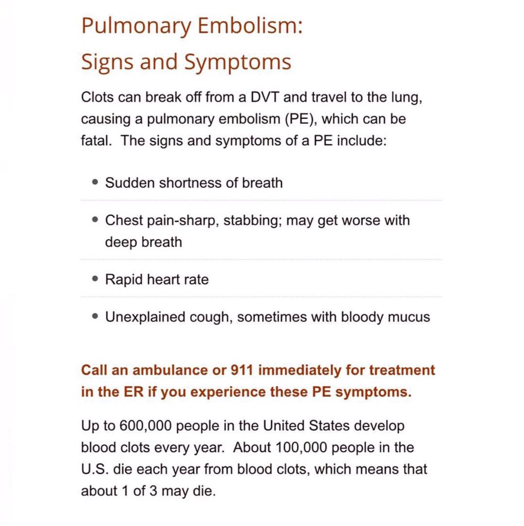 christina_21700's tweet photo. I can't stress this enough know the of #pulmonaryawareness #blodclots #StopTheClot #yourhealth please RT this! https://t.co/hp2Ek35qe7