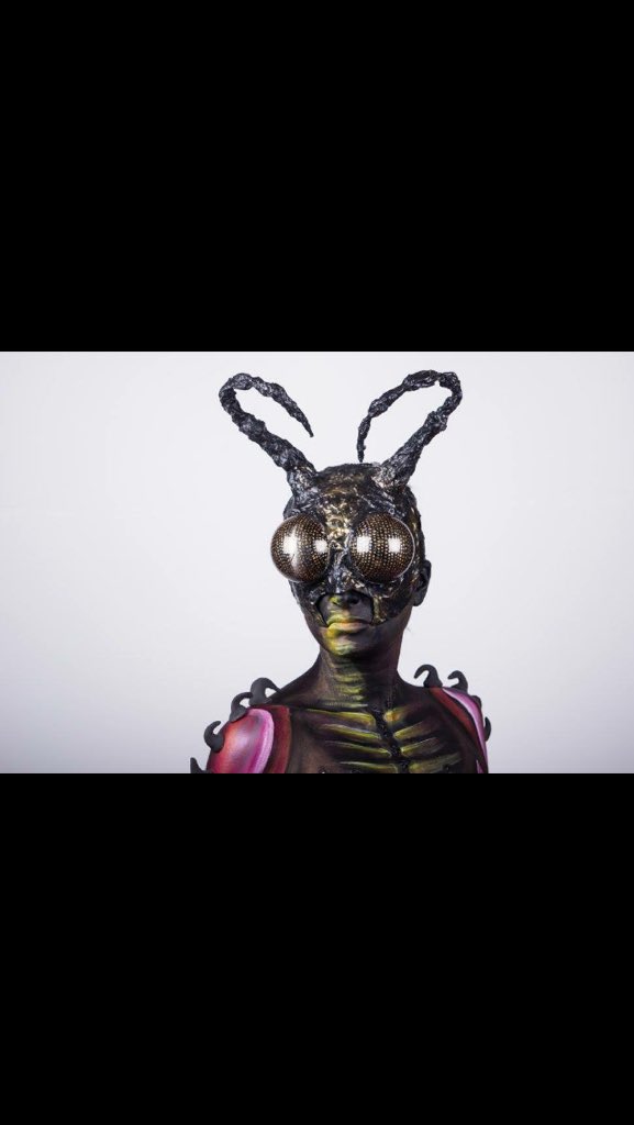 MillettVerity's tweet photo. The ant queen, artist Bobbi bicker. Photographer Paul Jones. The prosthetics event, Birmingham 21st Nov 2015 xvx https://t.co/XkrHKefdXa