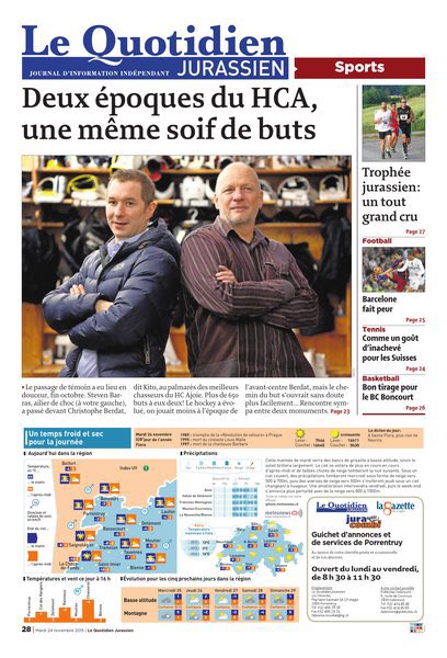 rklqj's tweet photo. Quand @StevenBarras83 rencontre Kito #Berdat, deux périodes du @HC_Ajoie_off mais une même soif de buts. #hcajoie https://t.co/d8uo4s4R04