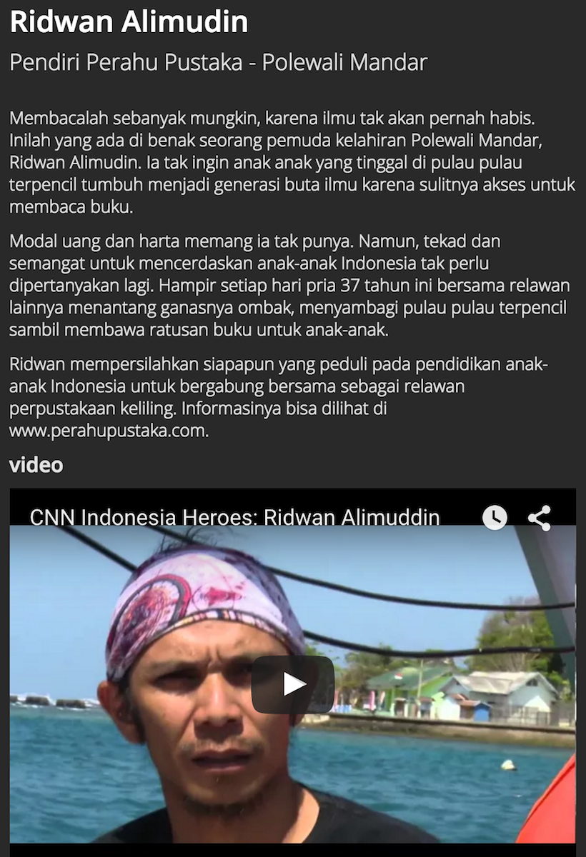 Kenali lebih dekat sosok Ridwan Alimudin dalam #CNNIDHeroes. Vote di cnn.id/heroes!