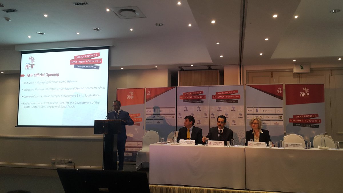 UNDP_AFIM's tweet photo. #AFIF2015 @UNDPAfrica Director Lebogang Motlana makes opening remarks #businessfordevelopment @_EMRC_ https://t.co/6itGB5TLq8
