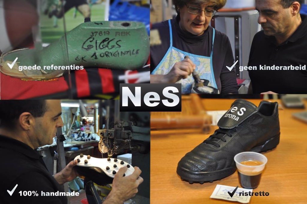 dejonghsport's tweet photo. Vraag ernaar bij een Sportzaak bij jou in de buurt.Handgemaakte voetbalschoenen, #nesvoetbalschoenen, #dejonghsport https://t.co/7A9VYJjLDK