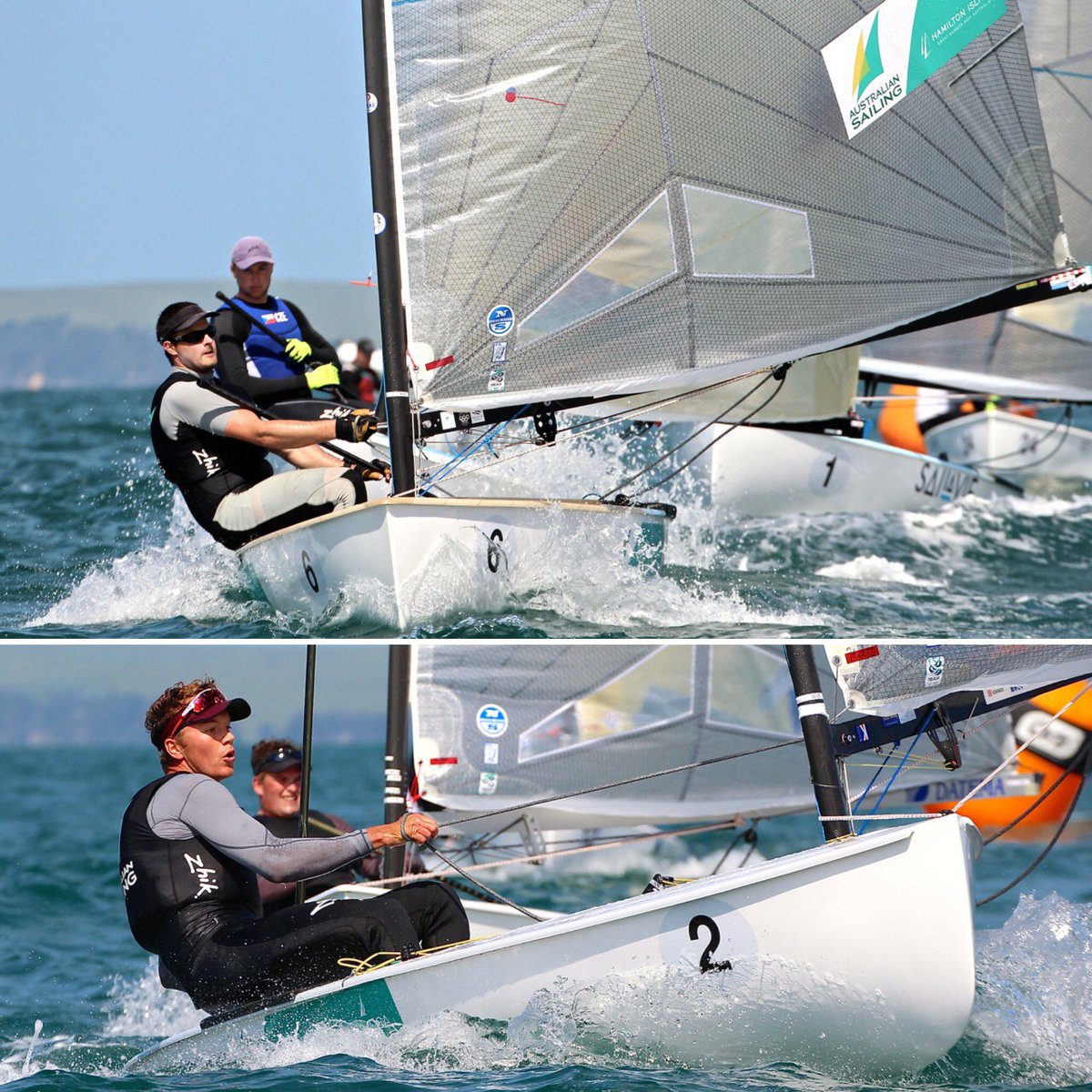 AusSailingTeam's tweet photo. .@Finn_Class Gold Cup kicked-off in NZL today. Catch up on day one: https://t.co/7hLQIU7vKq Well done guys! #GoAus https://t.co/cNsaLAnaIS