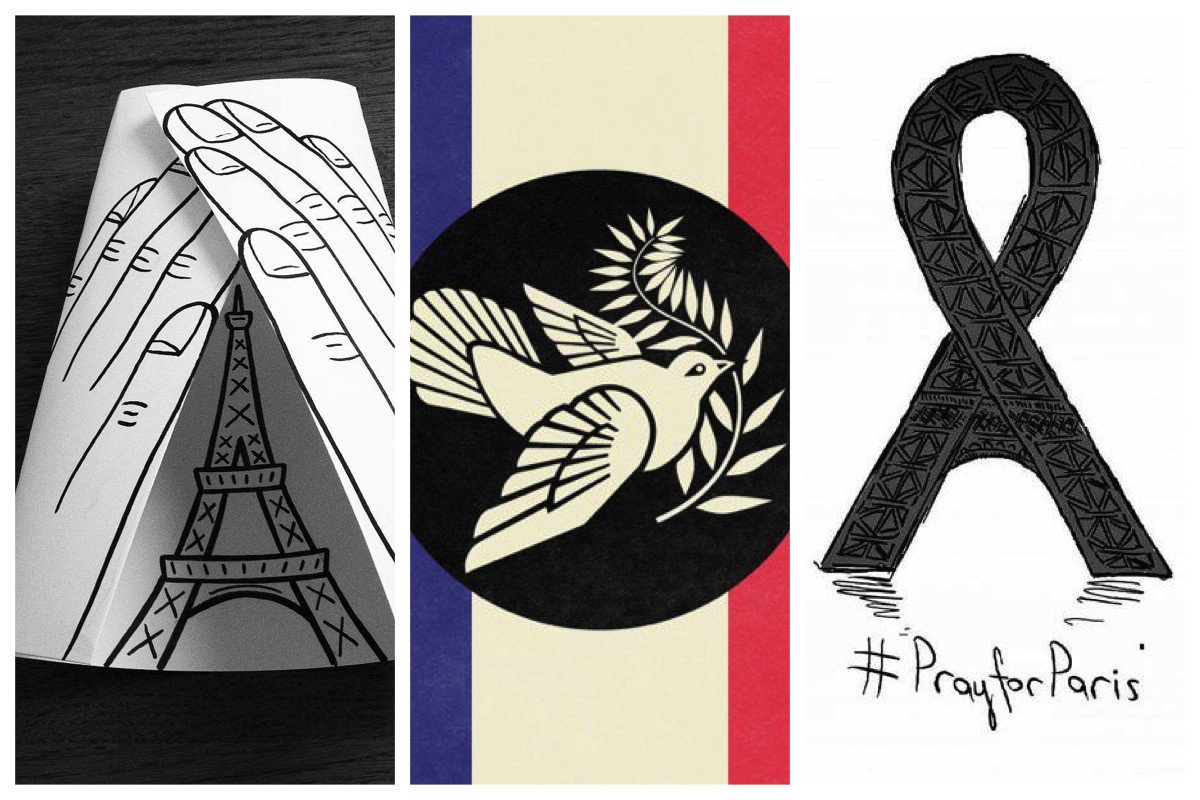 thevisualnews's tweet photo. 11 Ways Artists Sent Their Love to Paris https://t.co/4LA4BzKTeY #peaceinparis https://t.co/89pQp9icdK