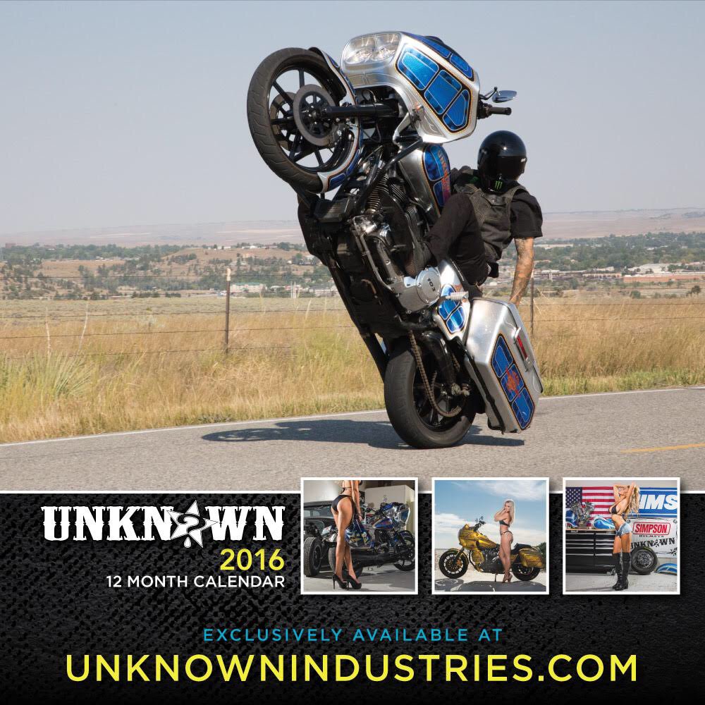 HAMCR81's tweet photo. Girls &amp; wheelies with @UnknownIndustries new Calendar https://t.co/0l6KKdKmza
#UnknownIndustries  #HarleyWheelies https://t.co/zRc86F6zqH