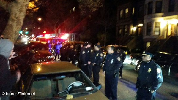 Harold_Jessen's tweet photo. RT @News2Tor Multiple violent arrests already in #NYC at the #TamirRice march #Anonymous https://t.co/OEgBpWo0m8