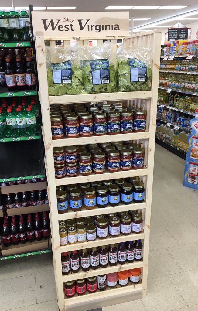 ShopWV's tweet image. This is our new display unit in the Oak Hill Grant's. @shopatgrants #wv #ShopWV