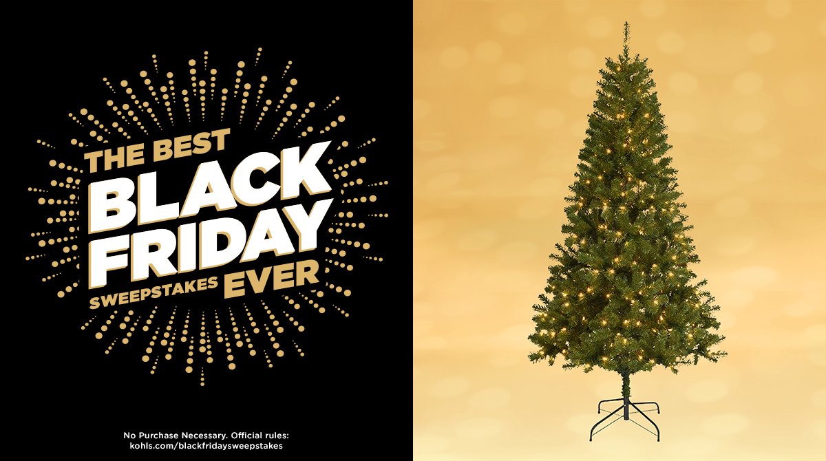 Kohls's tweet photo. Time to start decking the halls...RT for a chance to win this and get a head start! #KohlsSweepstakes #BlackFriday https://t.co/e2PvhLiahU