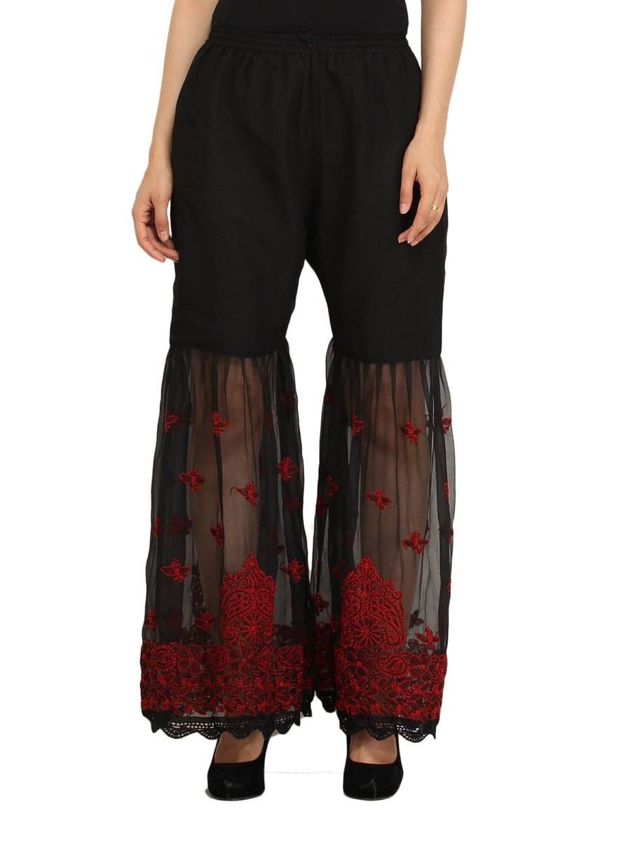indiankala4u's tweet photo. Black and Red Hand chikankari embroidery Palazzo pants trouser s… https://t.co/SLjV8HBfxp #Indian #IndianHandWork https://t.co/Q6Nuw4mxXZ