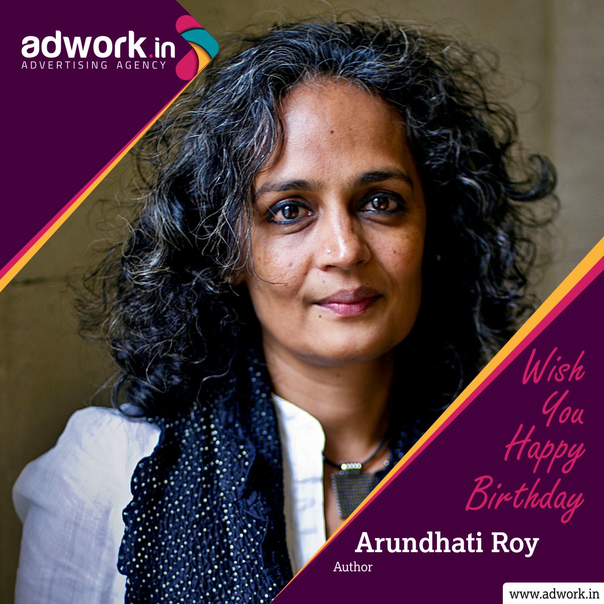 Wish you happy birthday Arundhati Roy,  Visit on 