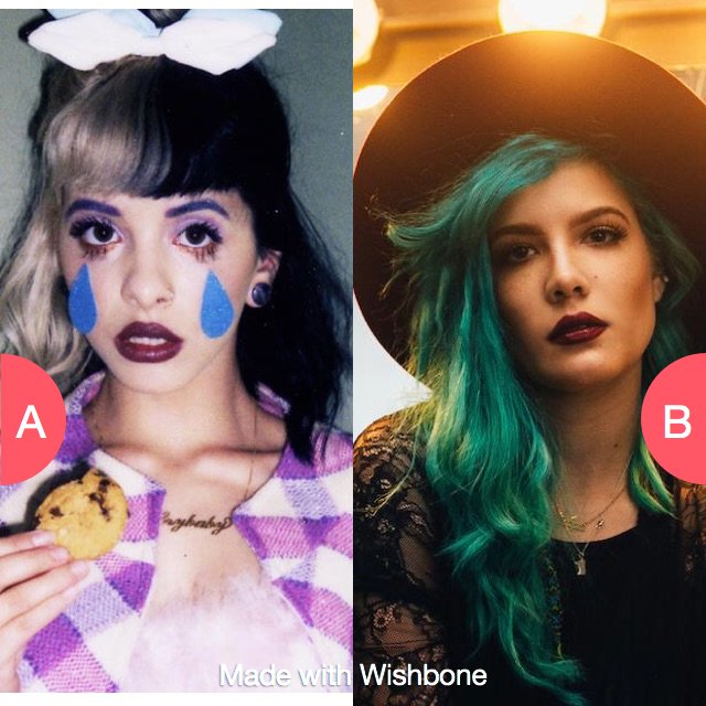 i_karkat's tweet photo. Melanie or Halsey https://t.co/bcPElLRaGe https://t.co/hCt7QyzfsP