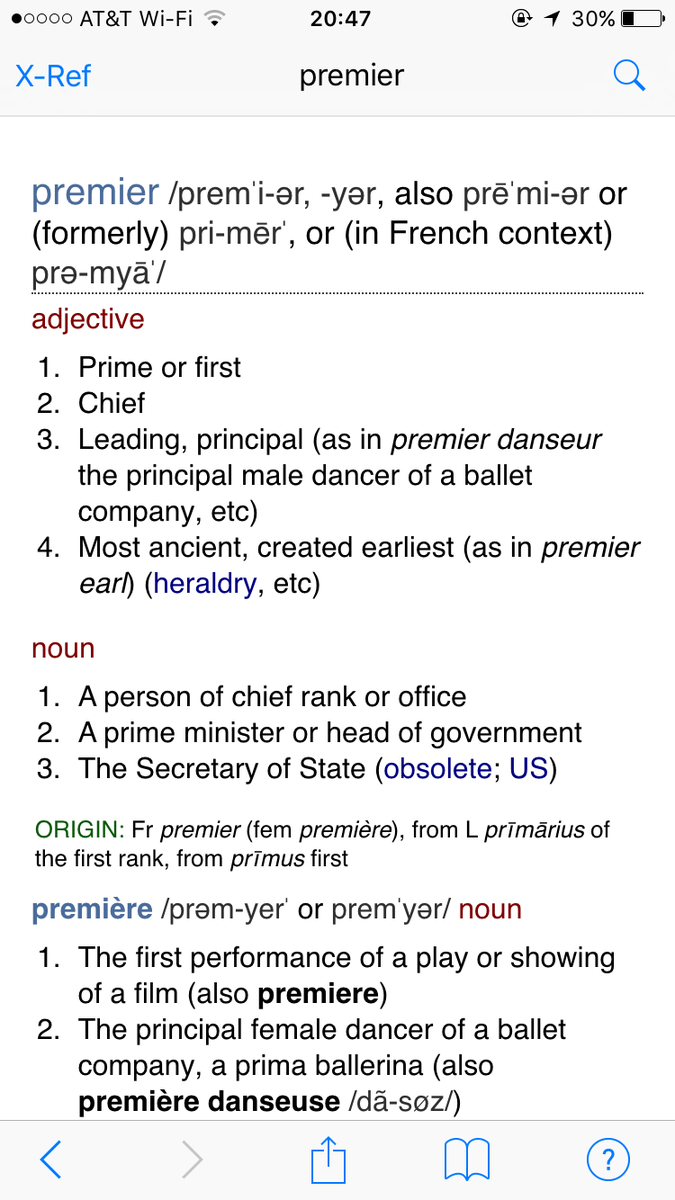 premier synonym
