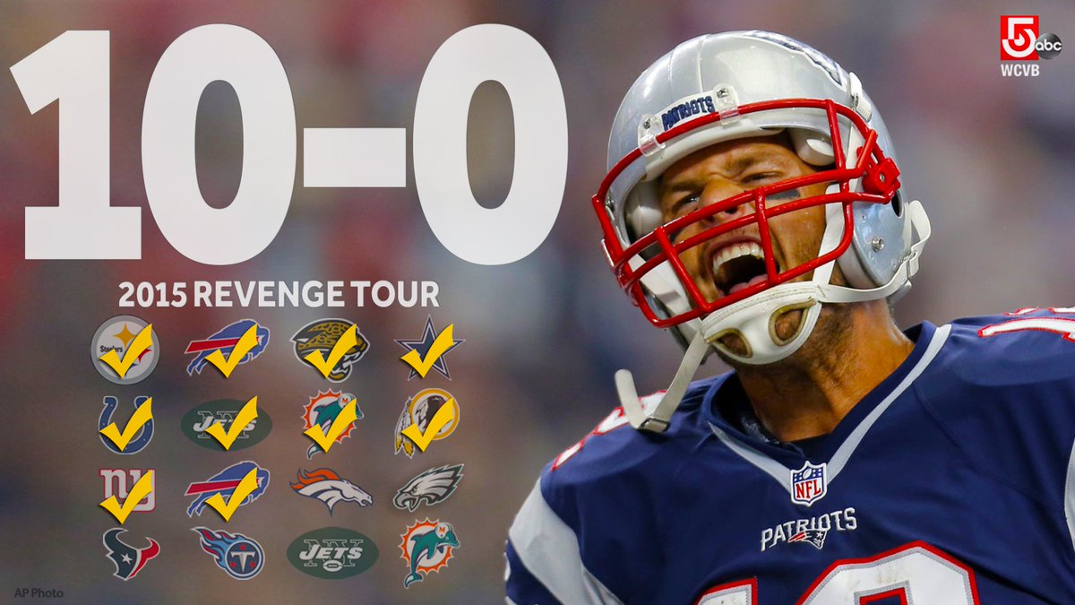 WCVB's tweet photo. #Patriots remain undefeated!  #OnToDenver

#RT Pats fans!! https://t.co/uIVkl0kiLm