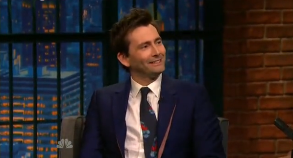 David_Tennant's tweet photo. "..Donald Trump doesn't think he's a villain" - #DavidTennant on @LateNightSeth

 #LNSM https://t.co/CoFjnRbmdy