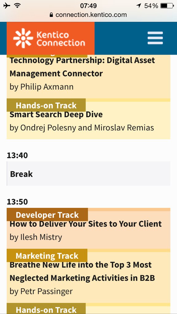 IleshMistry's tweet photo. Day1 #KenticoConnection. Excited for it to start. Don't forget my session today at 13:50 #KenticoConnectionSDC 👍😃 https://t.co/AX2SWaH6hm