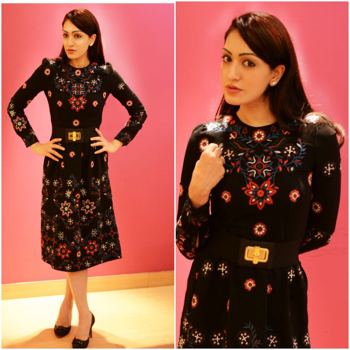 KhushaliKumar's tweet image. On the Auspicious beginning of the @TStageWorks Academy😇 
Outfit: @ZARA 
Shoes n Belt: @gucci 
#mystylefile