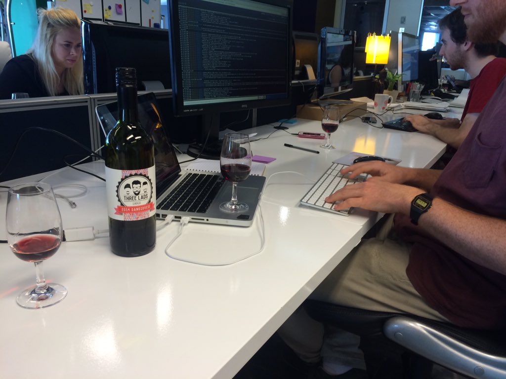 Thanks <a href="/threeladswine/">Three Lads Wine</a> for providing some excellent inspiration juice with your amazing #Sangiovese 2014