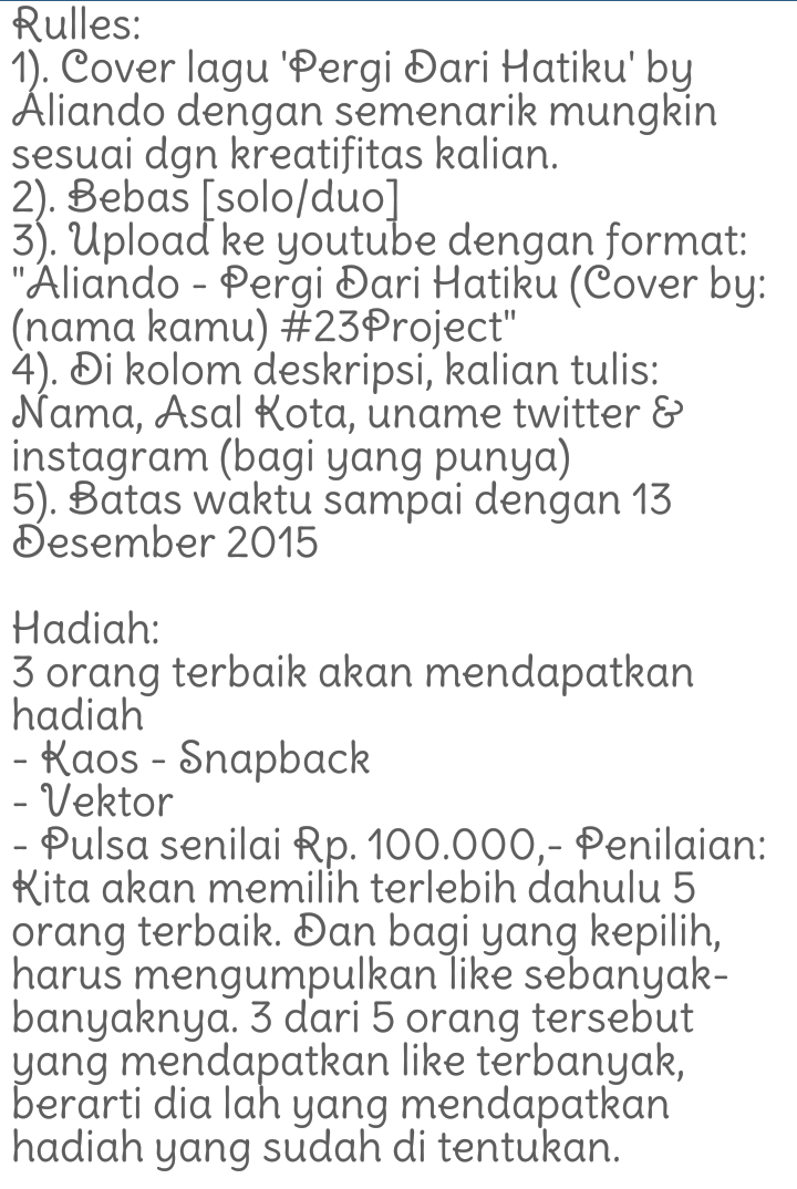 AliciousBaliFC's tweet photo. #23ProjectALC semangat guys!! Masih ada beberapa hari untuk ikutan🎉🎉 https://t.co/tfBqQiJh54