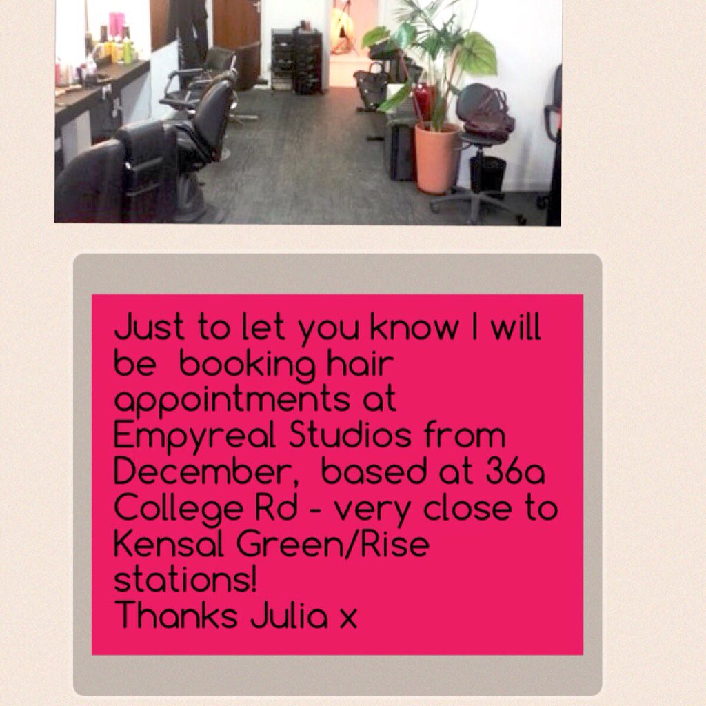StrakerHair's tweet photo. I will be joining @Empyrealstudios from next Tuesday call me on 07956311876 to arrange an appointment! Thanks j x https://t.co/nlRbNSuMk4