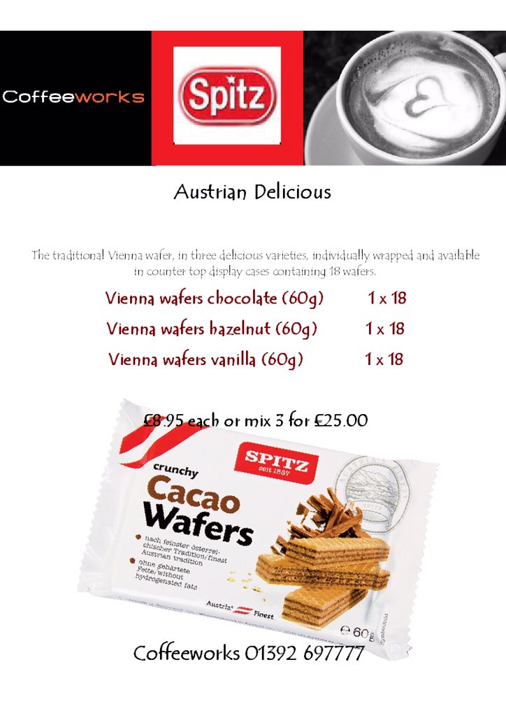 Now in stock #spitz #wafers... Great for that grab &amp; go moment...#cafe #coffee