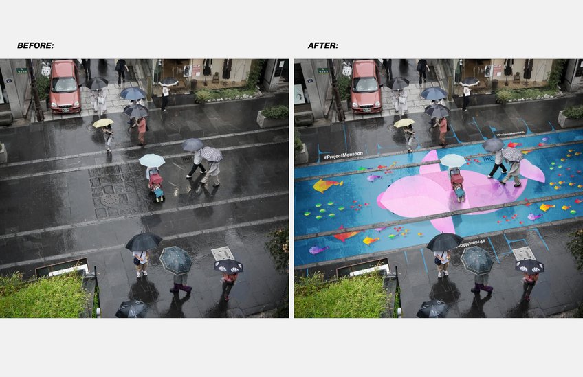 duscholuxiberia's tweet photo. #ProjectMonsoon devuelve el color a las calles de Seoul durante la época del monzón ¡Qué gran idea! https://t.co/UozPYnMo4V