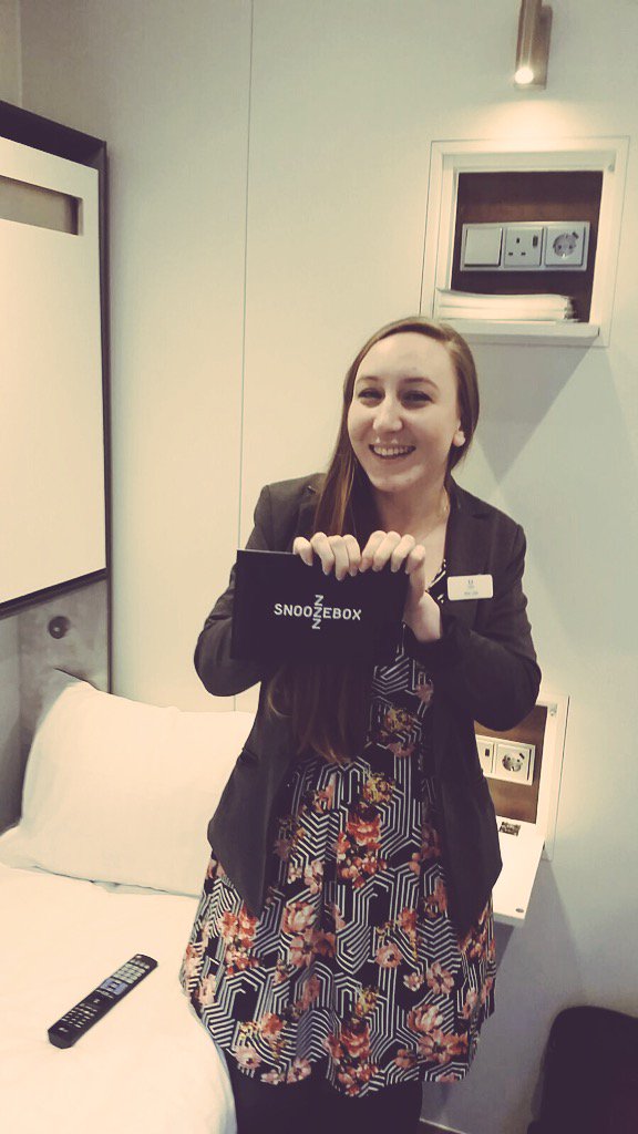 Kicking of the #SleepWhiteRabbit competition @sleepevent...first up @snoozeboxhotel ! Check it out via the #!
