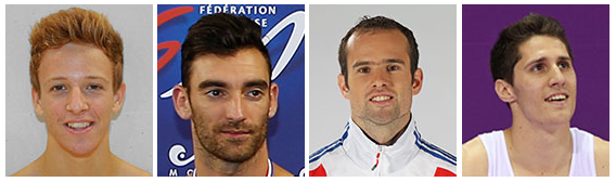 ffgymnastique's tweet image. L'EdF Trampoline M pour les Ch. du Monde : M.Demiro, R.Legros, S.Martiny, A.Morante bit.ly/1jhCWdp #wch2015