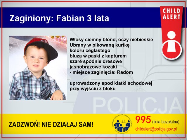 gaz_wroclawska's tweet photo. #ChildAlert 3-letni Fabian porwany przez trzech zamaskowanych mężczyzn: Udostępniajcie! https://t.co/jQHvfvSriK https://t.co/ns7JfAAZfG