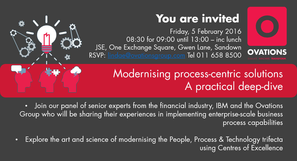 Senior decision makers/business owners, faced with challenges of modernising business processes? Attend this event!