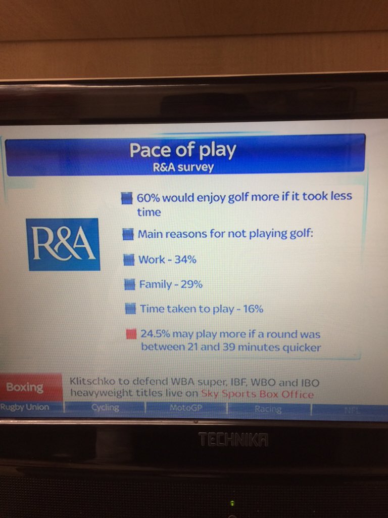 Discussing pace of play on <a href="/SkySportsGolf/">Sky Sports Golf</a> what are your thoughts <a href="/NormanbyHallGC/">Normanby Hall GC</a> members?