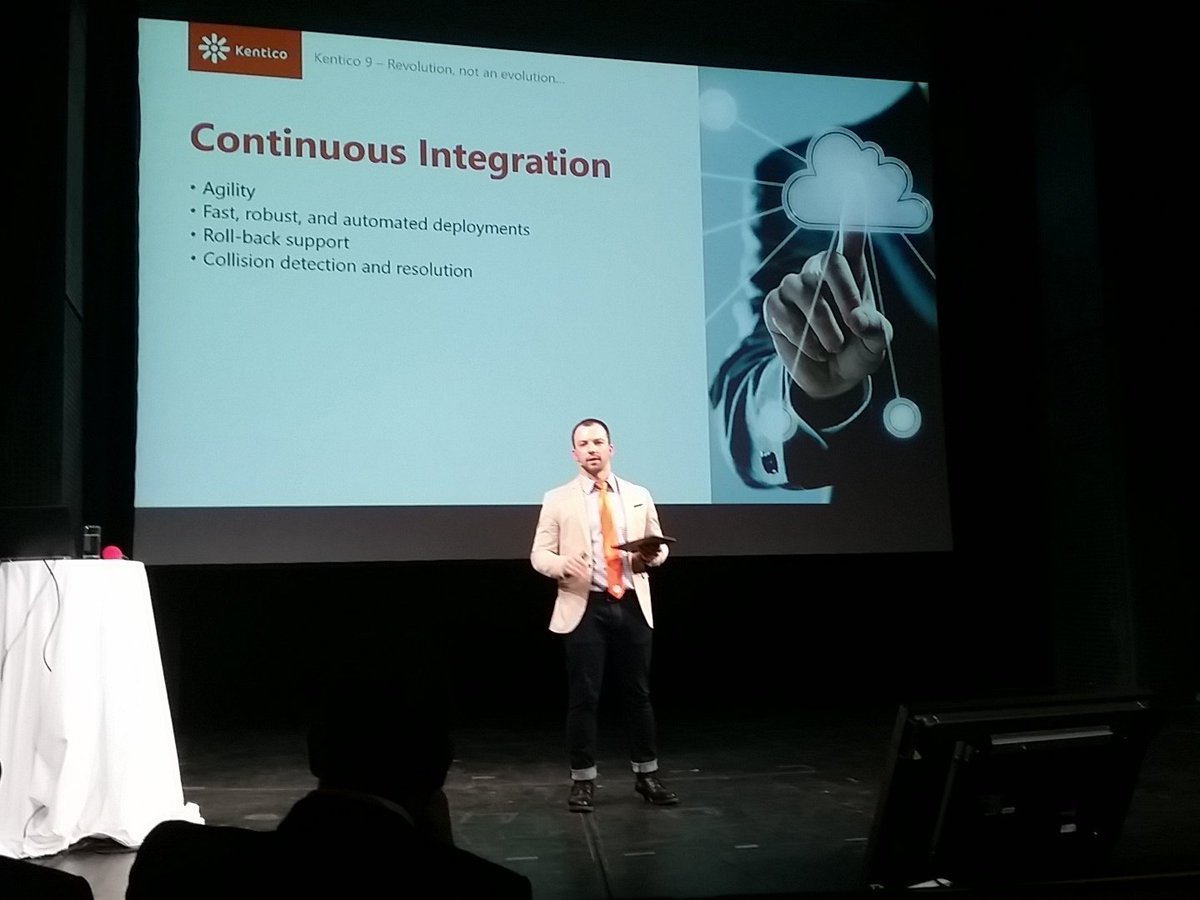 jeroenfurst's tweet photo. One of my favorite features in #kentico 9 being highlighted in the keynote by @kentico_karolj #KenticoConnection https://t.co/DW415D87eZ