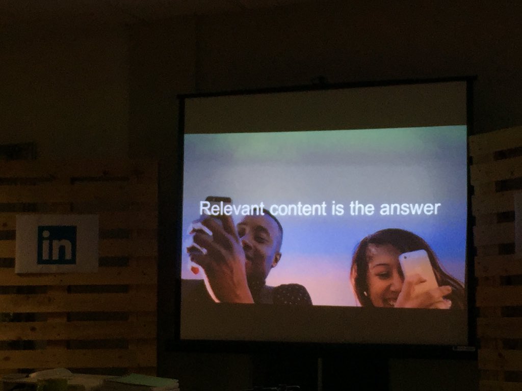 thomsmyth's tweet photo. Relevant #content is the answer. Could not agree more !! @wearebroadlake @LinkedIn #insightmorning #theblackbuilding https://t.co/zcbj2udbhC