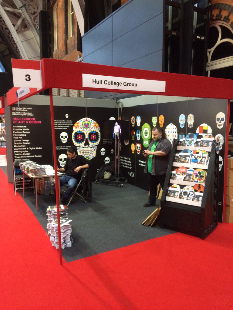 HUBdesignstudio's tweet photo. Rocking it out with a whole bunch of skulls at UCAS #UCASDesign #UCAS #art #design #lecture #teaching #education https://t.co/EuEtLgAHPJ