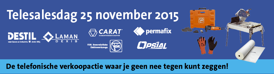 DESTILBV's tweet photo. Morgen hebben we weer een #Telesalesdag met deze keer zeer scherpe acties van #Fein, #Carat, #Permafix en #Opsial! https://t.co/f8JGrXj8Dd