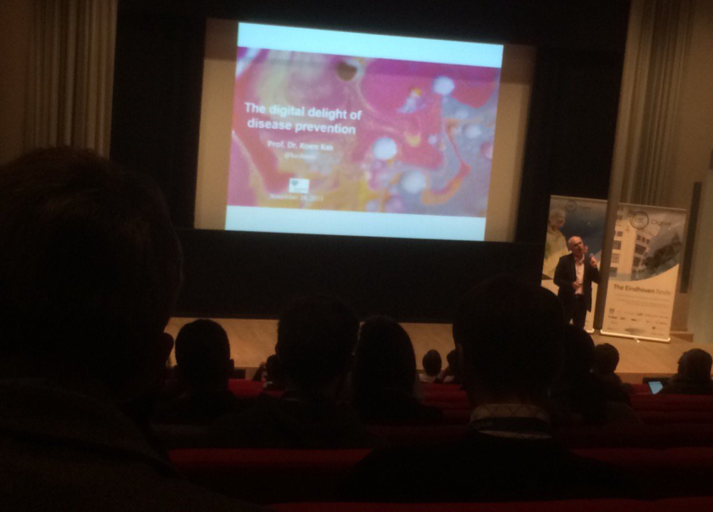 hightechcampus's tweet photo. Keynote speaker @kaskoen. "Soap is the biggest invention. It gave us 60 life years extra." #hte15 https://t.co/00AD2aqTrD